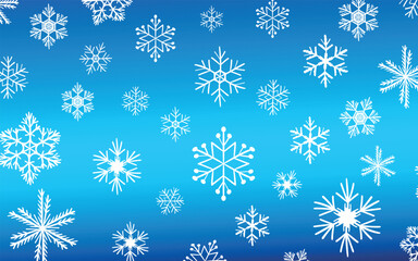 Merry Christmas or happy new year design. Holiday decoration on color background. Greeting vector card, banner, celebration concept with snowflakes. Invitation mock up.