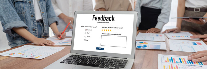 Customer feedback and review analysis by brisk computer software for corporate business