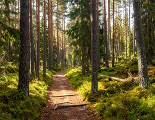 Sunlit forest path (1)