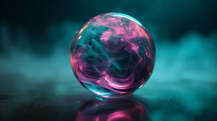 Abstract glass sphere