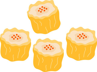 Siu Mai Dim Sum Illustration