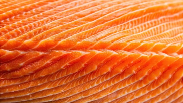 Close up of a juicy Alaska salmon fillet with visible scales and firm texture , food, ocean,  food, ocean, closeup, cuisine