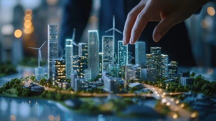Obraz premium City model design innovation