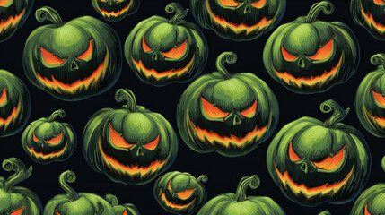 halloween seamless pattern