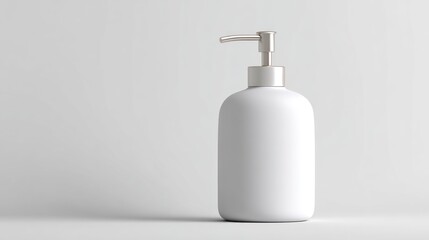 Blank white soap dispenser