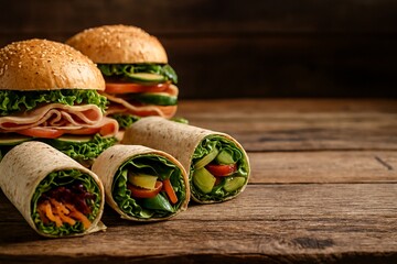 Appetizing healthy meal setup ideal for nutrition blogs and wellness branding.