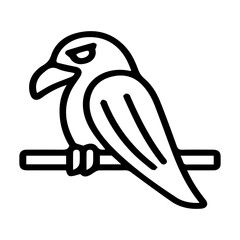 Bird Perched on Branch