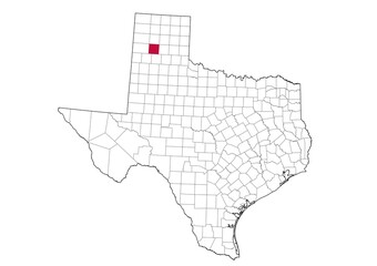 Location Of Randall County in Texas Map, USA