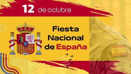 Fiesta Nacional de España, El Día de la Fiesta Nacional, conocido también como Día de la Hispanidad, se celebra oficialmente el 12 de octubre y esta jornada se reconoce como festivo en todo el territo