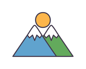 Sunrise over mountains