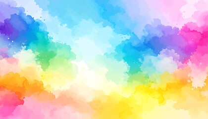 Abstract watercolor cloudscape (1)