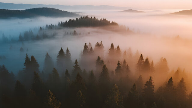 pine valley at sunrise