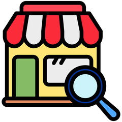 Analysis Icon, Mini Illustration Relate To Capital Market, Market Research. Use For Modern Concept, Ui, Ux Web And App Development.