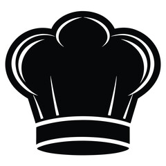 chef hat icon on white background.eps