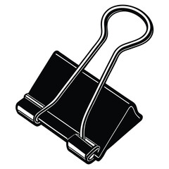 paper binder clip  isolated on white background (1).eps