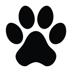 paw print silhouette vector  dog or cat footprint  (1).eps