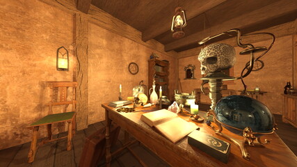 魔法部屋　3DCGレンダリング