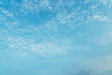 Beautiful sky blue clouds over nature background. The sky is very bright heaven cloudy the sun is shining freedom view. Summer cloudscape blue skylight bright.