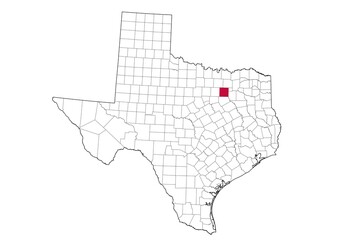 Location Of Dallas County in Texas Map, USA
