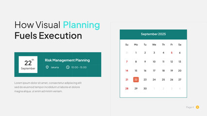 Professional Agenda Infographic