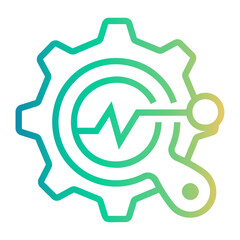 evaluation Line Gradient Icon