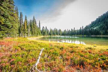 Mount Rainier National Park Sunrise and Clover Lakes in the fall of 2025 © Ed