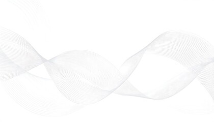 Abstract white wavy lines