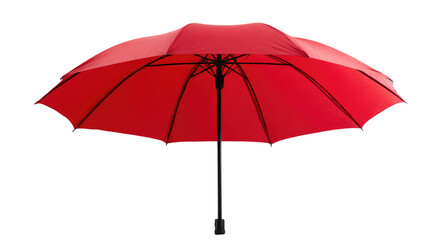 Obraz premium Red Umbrella Collection – Classic and Modern Designs Isolated on Transparent Background for Weather, Rain, and Fashion Concepts