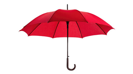 Obraz premium Red Umbrella Collection – Classic and Modern Designs Isolated on Transparent Background for Weather, Rain, and Fashion Concepts