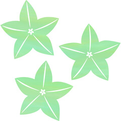 Illustration featuring a beautiful watercolor-patterned bellflower icon image