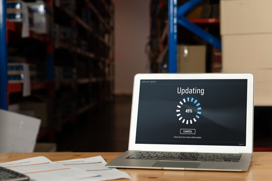 Software update on computer for modish version of device software upgrade