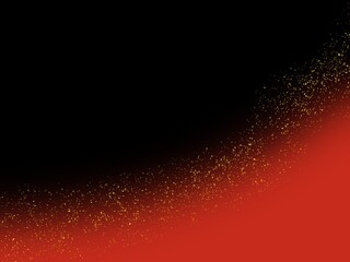 和風グラデーション背景 赤と黒に金の粒子が舞う華やかなデザイン