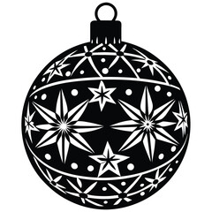 christmas ornament ball decorated cartoon clipart .eps
