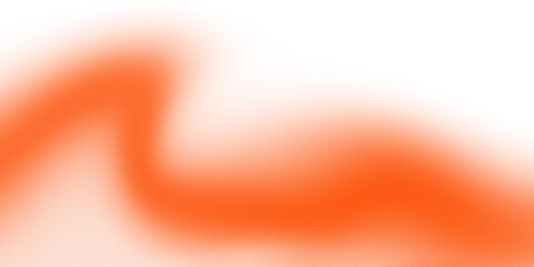 Glowing orange gradient fluid wave element with noise and grainy texture.