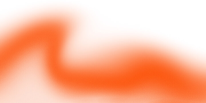 Glowing orange gradient fluid wave element with noise and grainy texture.