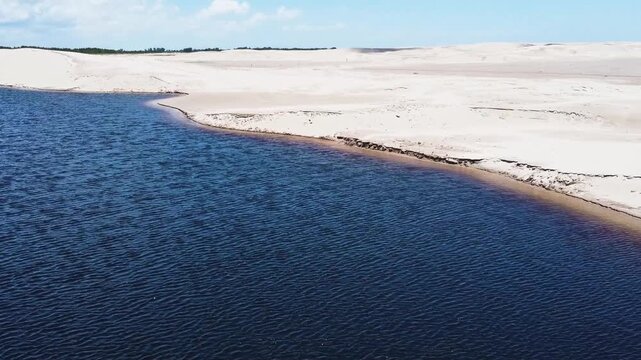 Aerial 4K Drone Footage of Lagoa do Bacupari with Sand Dunes and Nature &ndash; Rio Grande do Sul, Brazil | Imagens A&eacute;reas 4K da Lagoa do Bacupari e Dunas, Litoral Ga&uacute;cho