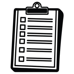 clipboard with checklist flat vector illustration  (1).eps
