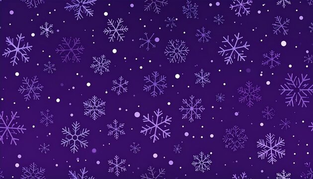 Purple snowflake pattern on a gradient background