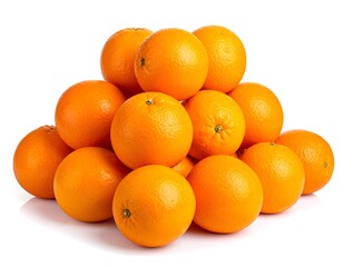 Pyramid of fresh oranges