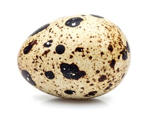 Quail egg isolated on white