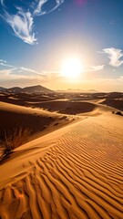 Stunning desert sunrise