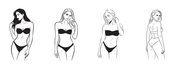 vector illustration of a woman