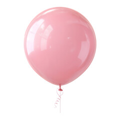 Whimsical pastel pink balloon floats dreamily, perfect for celebrations, birthdays, parties, and festive occasions adding a touch of joy and lightheartedness.
