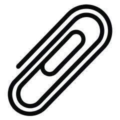 paper clip office supply icon vector isolated on w (1).eps