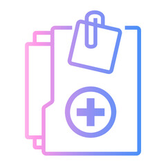 history Line Gradient Icon