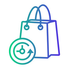 history Line Gradient Icon