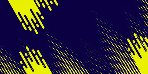 Yellow halftone on blue background. Vector dotted sparkles or halftone shine pattern texture Pop Art Style Background. dot