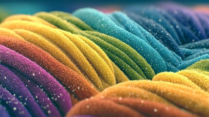 soft fibers create a texture resembling waves at the edge of a in lighting