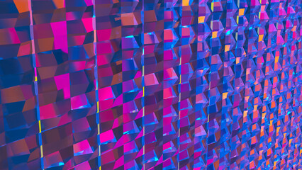 The Multi color for Abstract Background 3d Rendering.