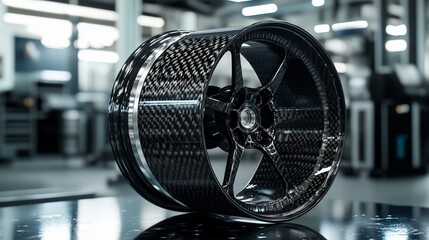 Carbon fiber wheel, factory setting, manufacturing, automotive